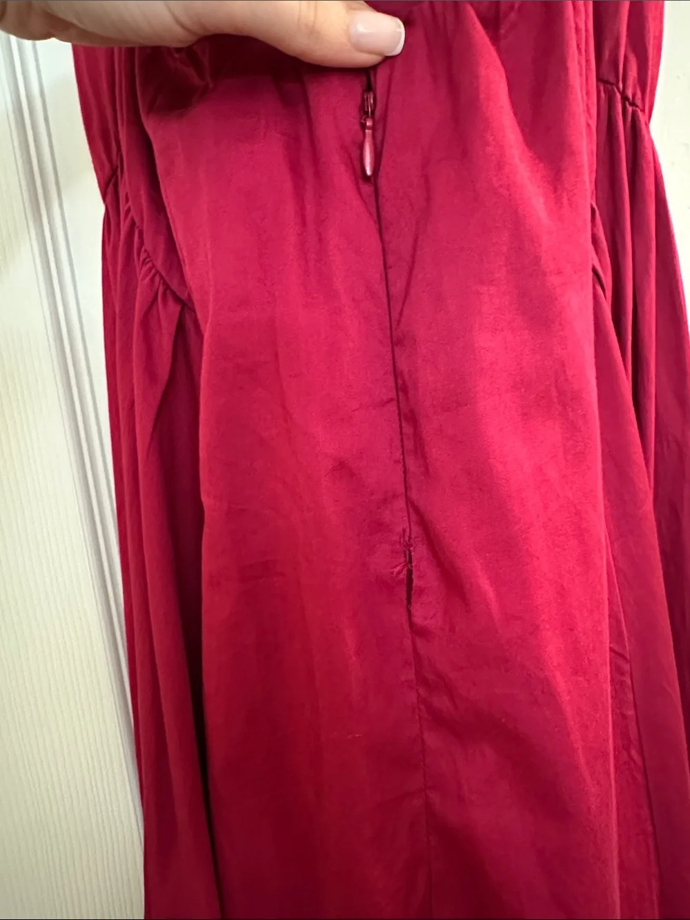 Abercrombie & Fitch Fuchsia Spaghetti-Strap Maxi Dress